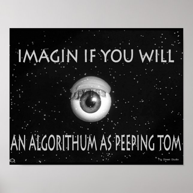 Poster Algorithme du dessin de Tom Peeping (Devant)
