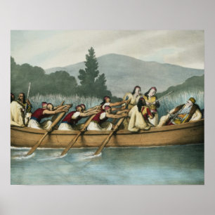 Poster Ali Pasha (1741-1822) de la chasse de Janina sur