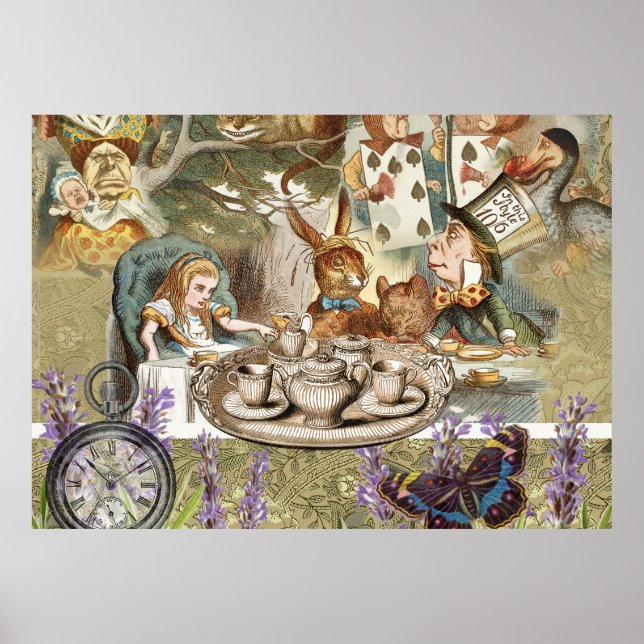 Poster Alice Adventures in Wonderland Mad Tea Party (Devant)