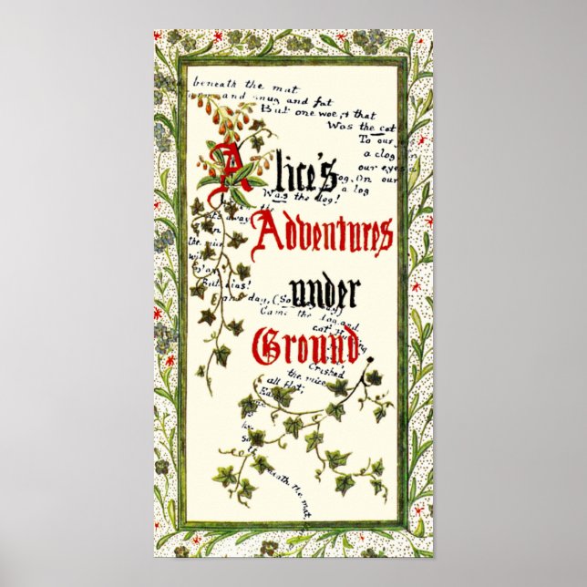 Poster Alice au pays des merveilles 1ère édition (Devant)