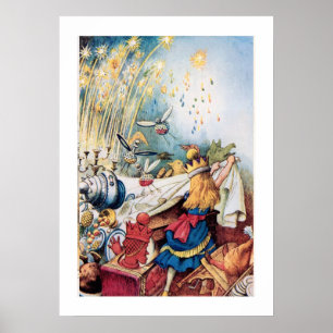 Poster Alice au pays des merveilles Alice Victoire Vintag