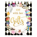 Alice au pays des merveilles avec ses cadeaux