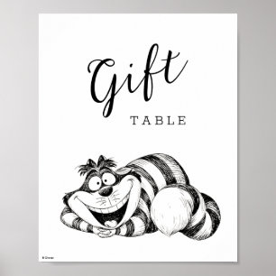 Poster Alice au pays des merveilles - Baby shower Cheshir