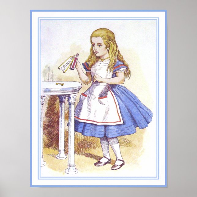 Poster Alice au pays des merveilles - Buvez-moi (Devant)