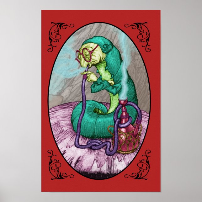 Poster Alice au pays des merveilles - Caterpillar (Devant)