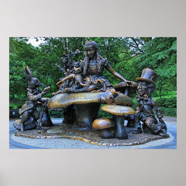 Poster Alice au pays des merveilles - Central Park NYC (Devant)