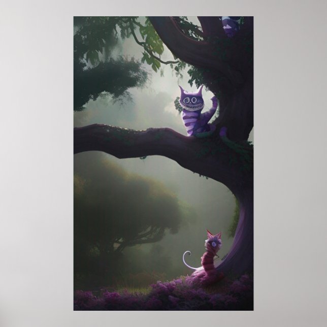 Poster Alice au pays des merveilles Cheshire Chat (Devant)