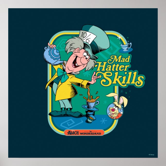 Poster Alice au pays des merveilles | Compétences en mati (Devant)