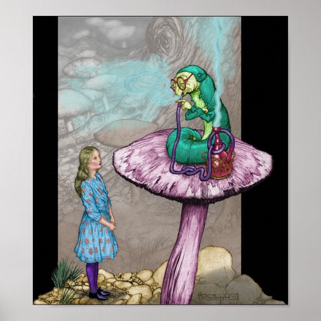 Poster Alice au pays des merveilles - Conseil de la cheni (Devant)
