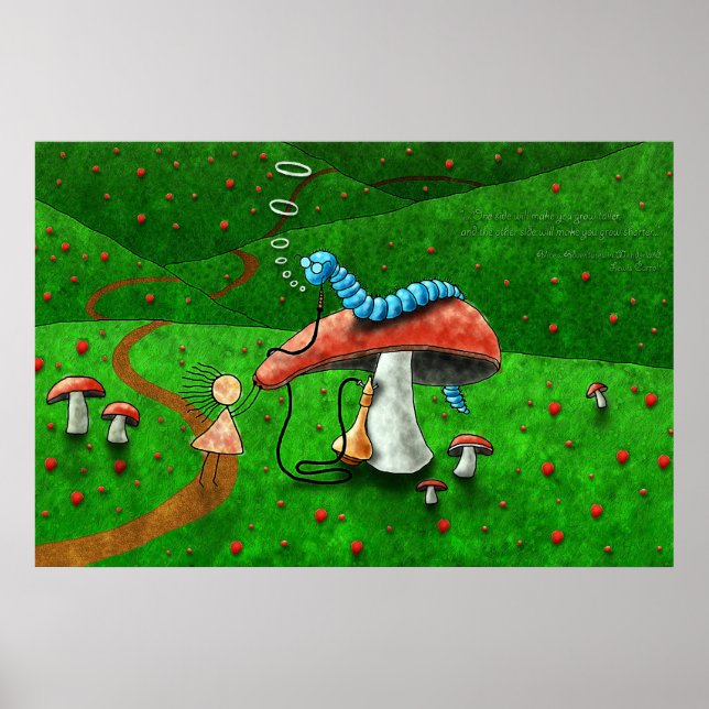 Poster Alice au pays des merveilles - Conseils d'une chen (Devant)