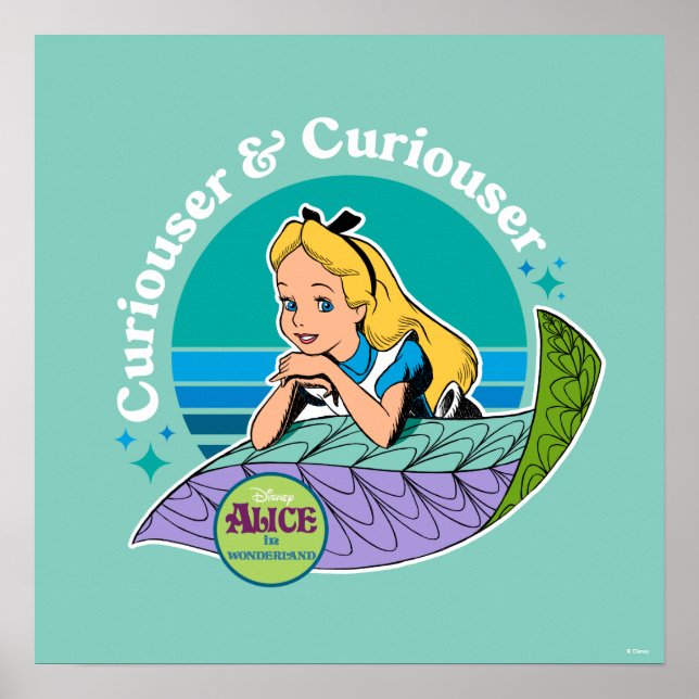 Poster Alice au pays des merveilles | Curiouser & Curious (Devant)