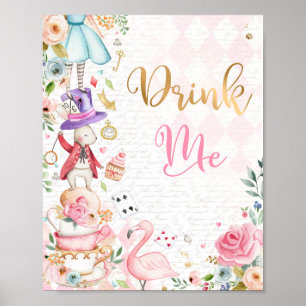 Poster Alice Au Pays Des Merveilles Décor Anniversaire Bo