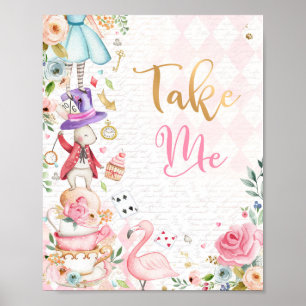 Poster Alice Au Pays Des Merveilles Décor Anniversaire Pr