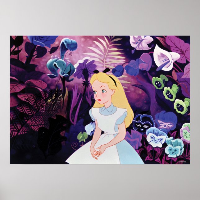 Poster Alice au pays des merveilles Film de fleurs de jar (Devant)