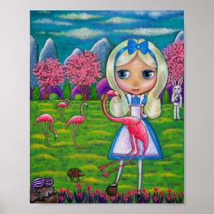 Poster Alice au pays des merveilles Grosse poupée aux yeu