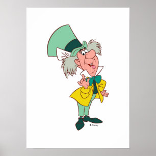 Poster Alice au pays des merveilles Hatter fou debout par