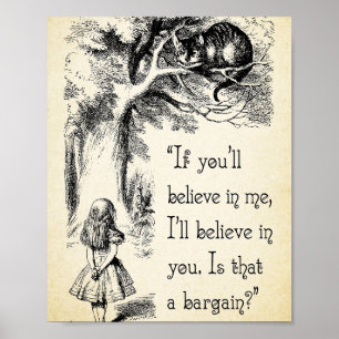 Poster Alice au pays des merveilles - Je crois en vous - 