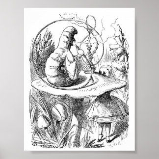 Poster Alice au pays des merveilles - La chenille