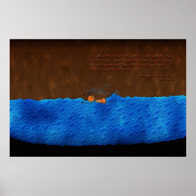 Poster Alice au pays des merveilles - Le bassin des larme (Devant)