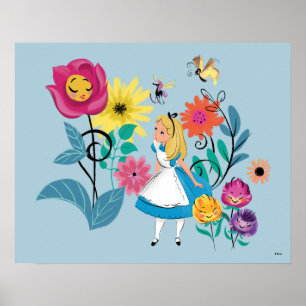 Poster Alice au pays des merveilles   Les Fleurs Des Merv