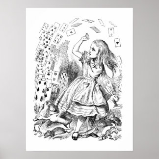Poster Alice au pays des merveilles Maison des Cartes