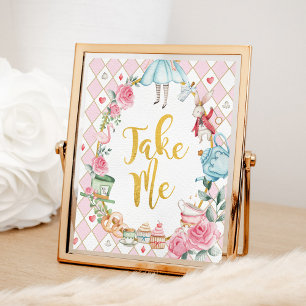 Poster Alice au pays des merveilles PRENDRE MOI Parti Fav