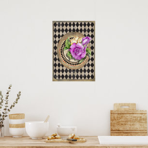 Poster Alice au pays des merveilles Roses