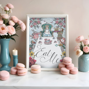 Poster Alice au pays des merveilles Tea Party Mange-moi