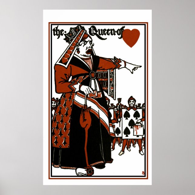 Poster Alice Au Pays Des Merveilles ; Un Jeu. Reine des C (Devant)