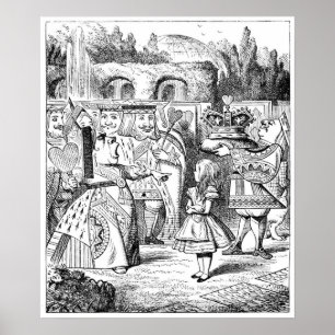Poster Alice avec la Reine Rouge