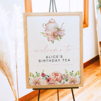 ALICE Blush Floral Anniversaire Thé Brunch Bienven
