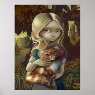 Poster Alice dans un Da Vinci Portrait merveilleland goth