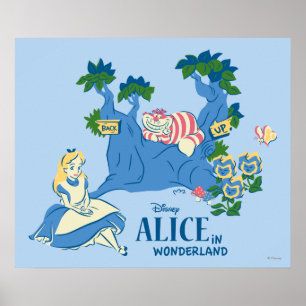 Poster Alice et Cheshire Cat