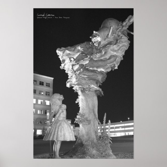 Poster Alice et le Cheshire Cat (Devant)
