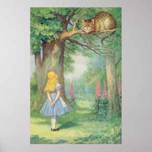 Poster Alice et le Cheshire Cat