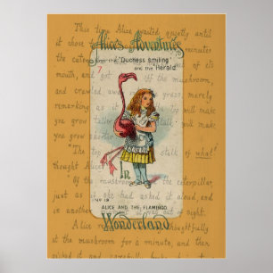 Poster Alice et le Flamant rose