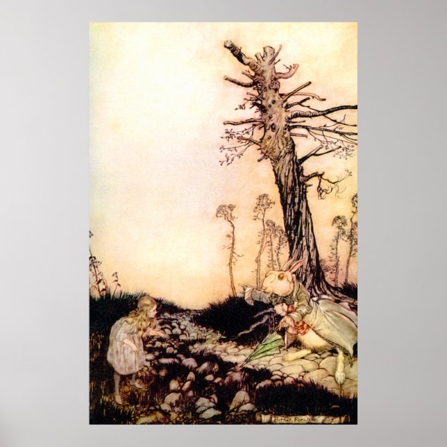 Poster 'Alice Et Le Lapin Blanc' (Devant)