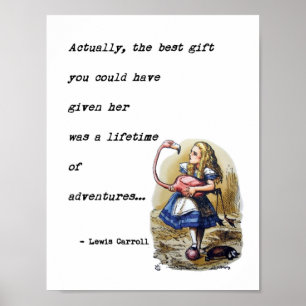 Poster Alice In Wonderland - Devis Aventure Flamant rose