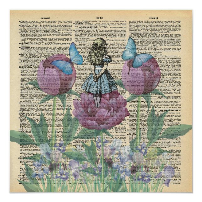 Poster Alice In Wonderland - Jardin des merveilles (Devant)