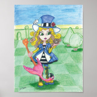 Poster Alice Joue Croquet