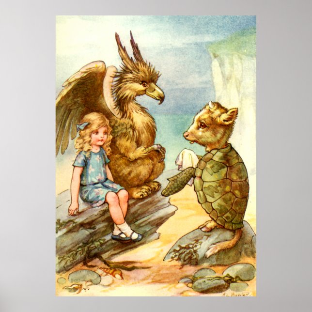 Poster Alice, le Griffin et la Fausse tortue au pays des  (Devant)
