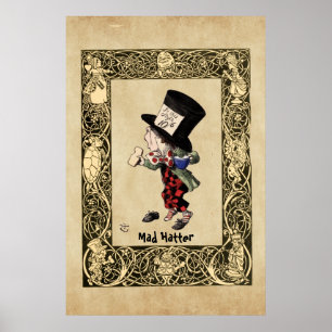Poster Alice - Mad Hatter 1865