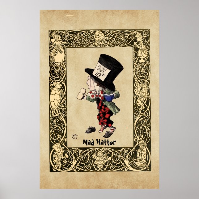 Poster Alice - Mad Hatter 1865 (Devant)