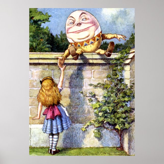 Poster Alice rencontre Humpty Dumpty au pays des merveill (Devant)