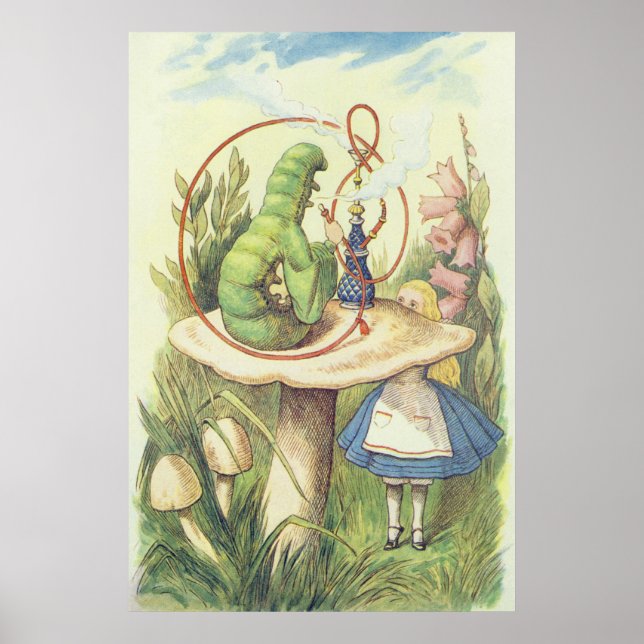Poster Alice rencontre la Caterpillar (Devant)