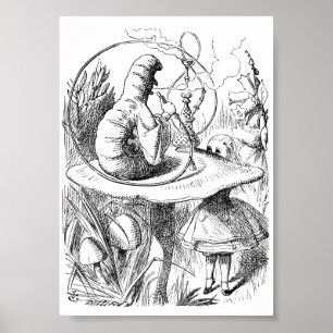 Poster Alice rencontre l'affiche Caterpillar