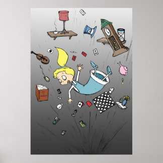 Poster Alice tombe au pays des merveilles