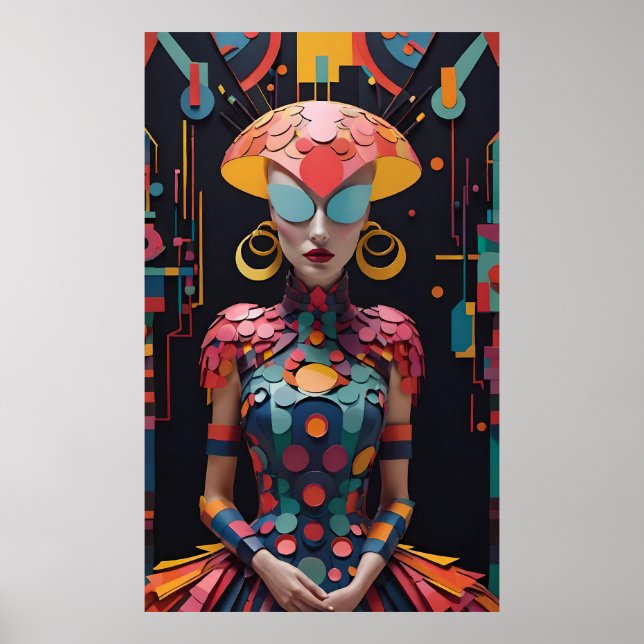 Poster Alice's New Afternoon Tea Party - Ken Gage Art (Devant)