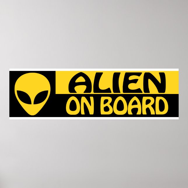 POSTER ALIEN À BORD (Devant)
