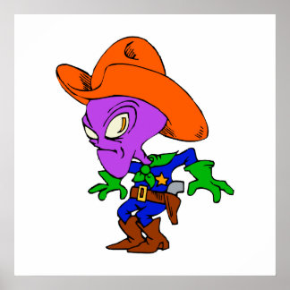 Poster Alien Cowboy